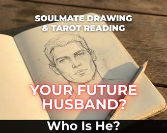 Same Hour Soulmate Drawing & Tarot Reading,Draw My Soulmate, Future Husband Sketch, Psychic Love Prediction,  Fast 1 Hour Delivery