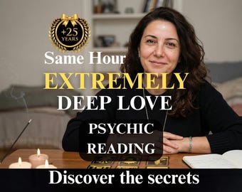 Same Hour Psychic Reading, Extremely Detailed Medium, Accurate Future Predictions, Love & Career Tarot, 25 Years Experience, Spirit Guide
