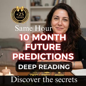 Predicciones psíquicas para el futuro a 10 meses / Lectura de tarot a la misma hora / Pronóstico detallado del amor y la carrera profesional / Visión médium precisa / Guía espiritual