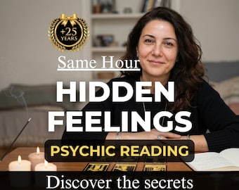 Same Hour Hidden Feelings Psychic Reading, Psychic Love Reading, What Is He Thinking, Relationship Insight, Honest Truth, Fast Delivery