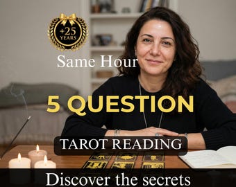Same Hour 5 Question Tarot Reading, Accurate Psychic Love Career Insight, Fast Future Prediction, Detailed Honest Answers, Medium Advice