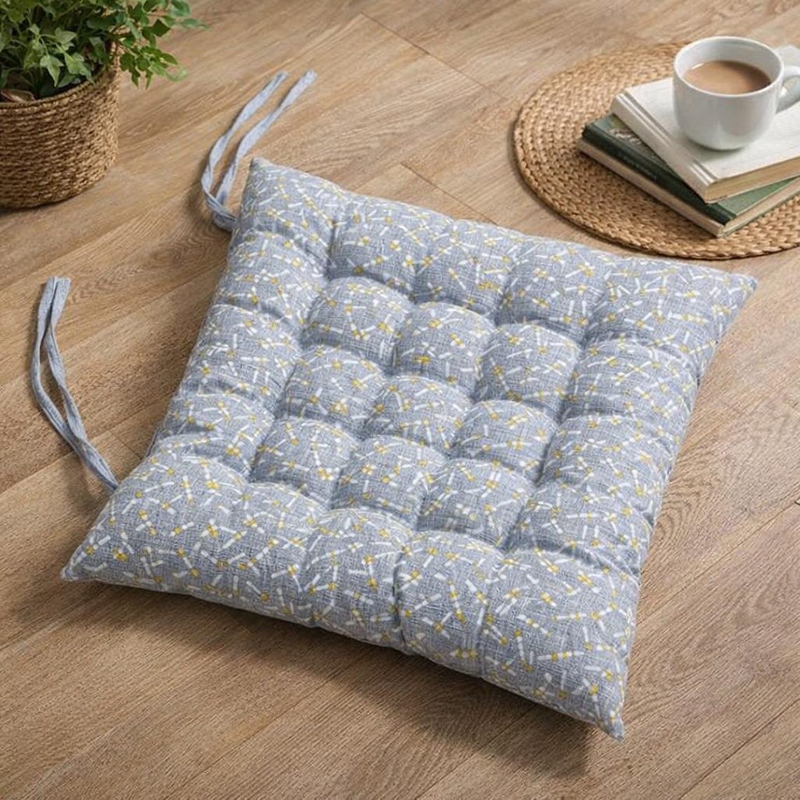 Soft Tufted Printed Chair Pad for Dining & Home Seating Comfort - Etsy