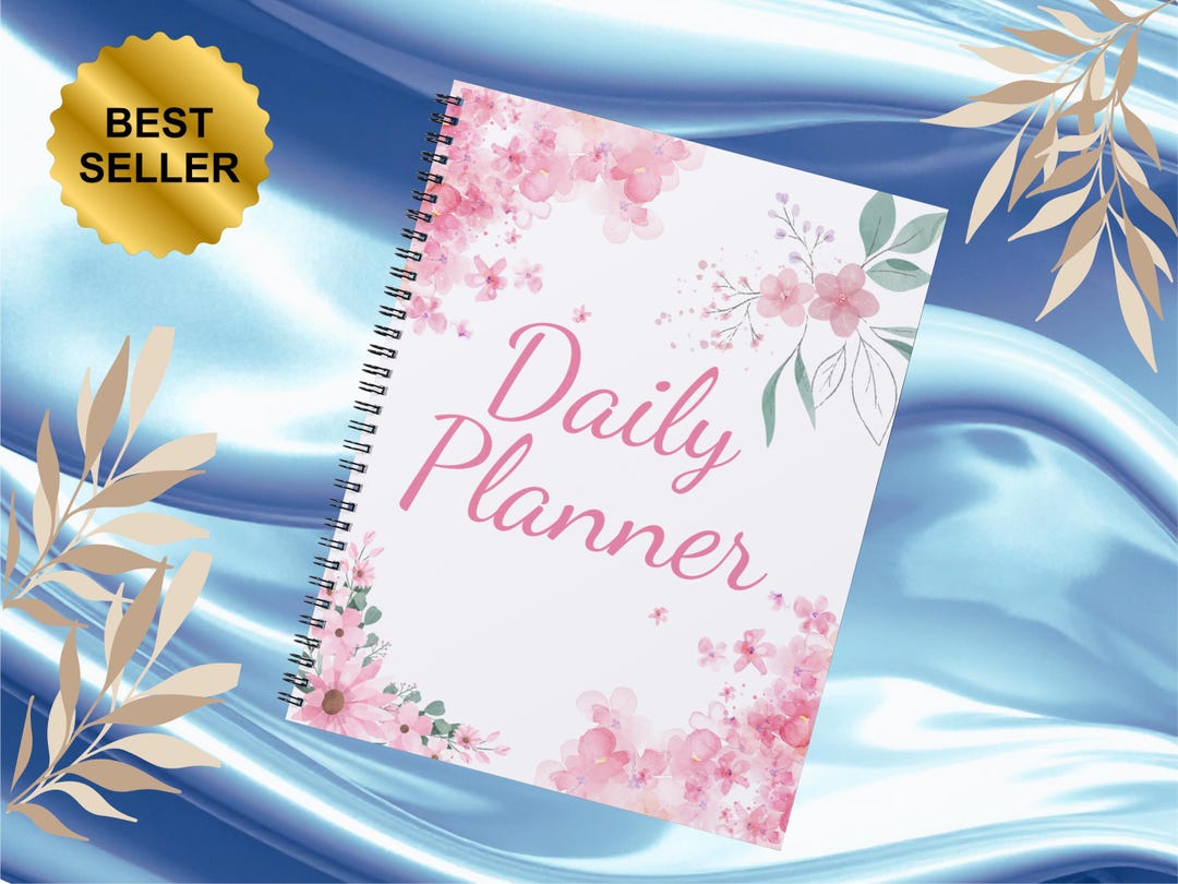 Minimalist Floral Daily Planner Cover | Digital or Printable (PDF ...