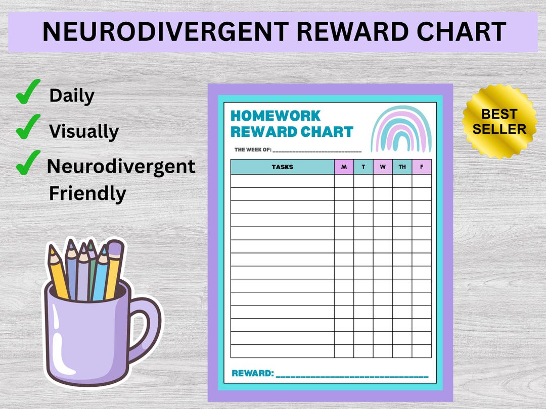 ADHD Autism Reward Chart for Kids | Gentle Routine (PDF Pattern) - Etsy