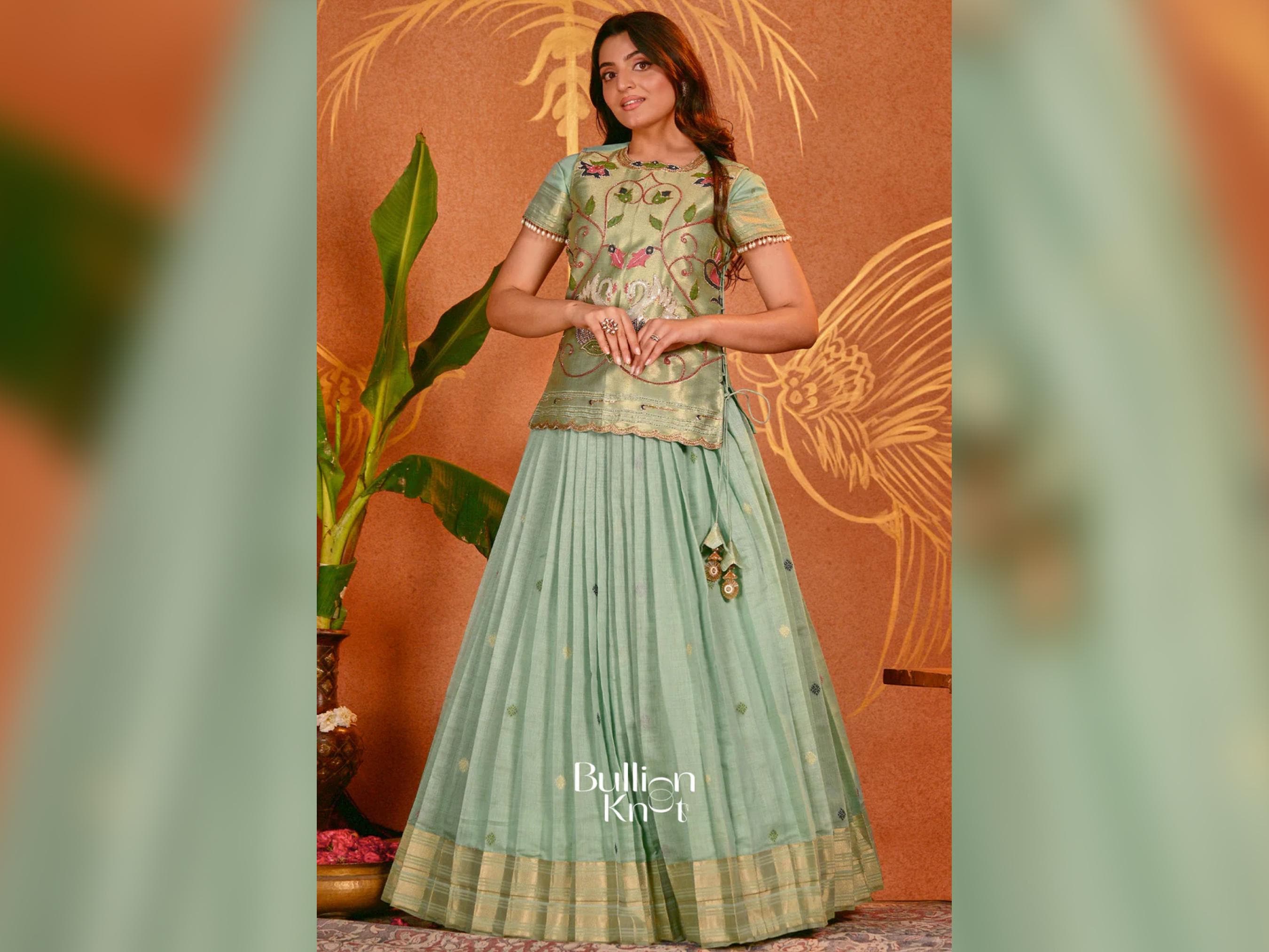 paithani dress design for women Dresses Color:Light Champagne--B One piece spin-the-wheel-ss24 ASOS DESIGN bridesmaids high