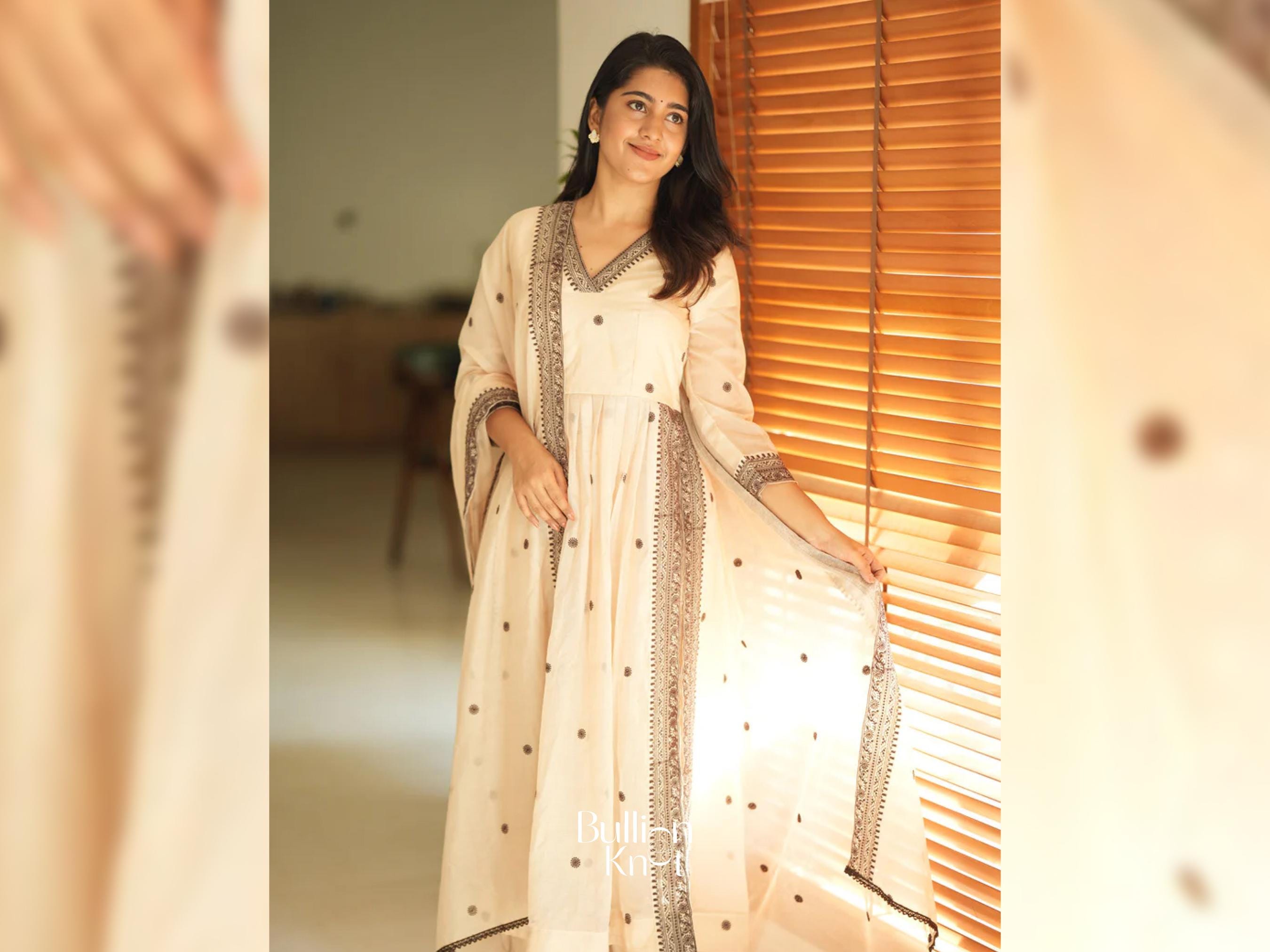 white christmas dresses Bottle Green Chinon Naira Cut Kurti 3 Pieces Set – Kaira main image 0