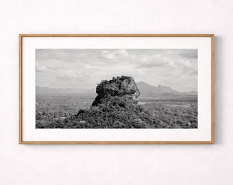 Sri Lanka Sigiriya Lion Rock – Black and White Photography | Fine art print