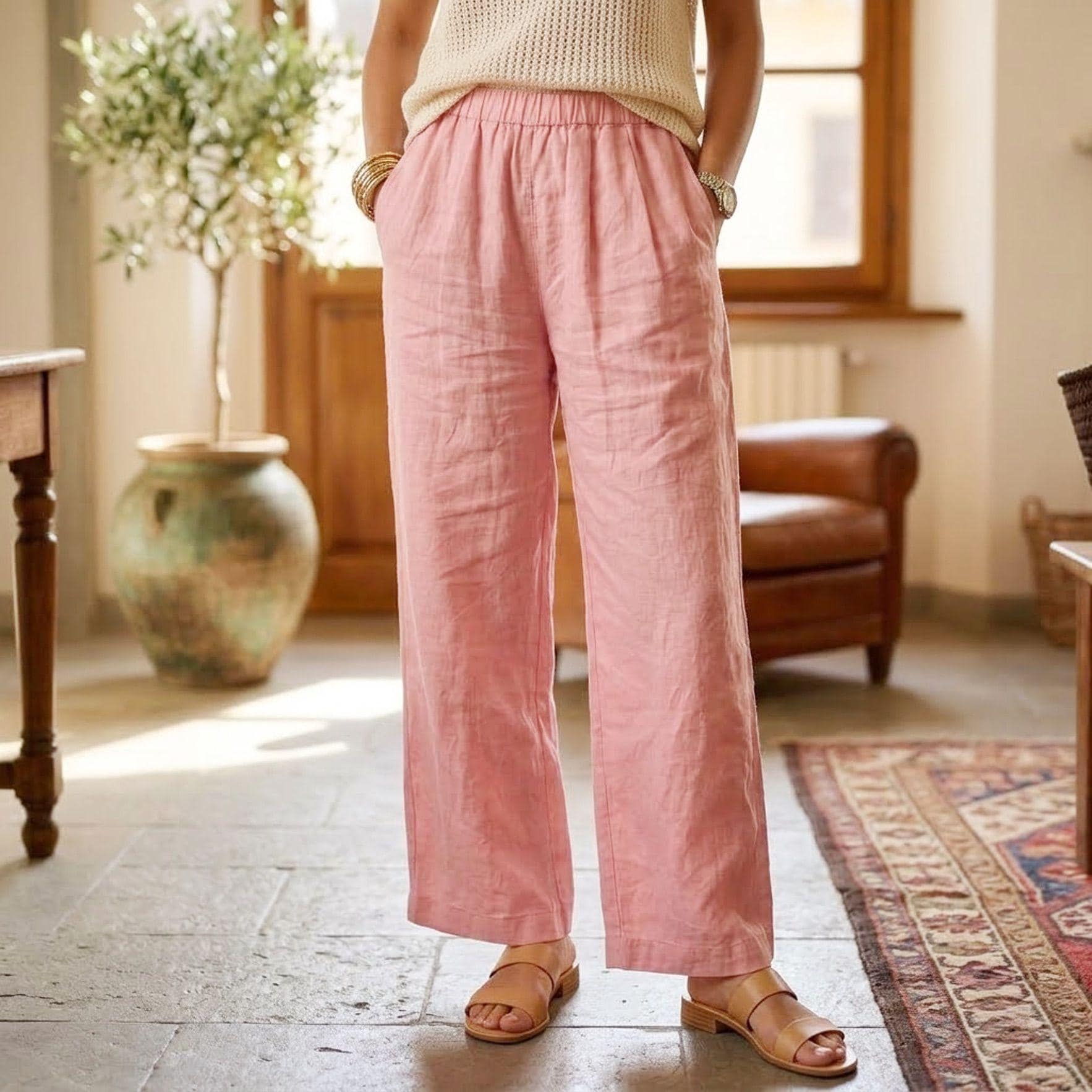 sachin and babi light blue dress Women's Pink Casual & Dress Pants main image 0