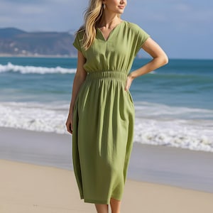 Olive Boho Dress - Etsy