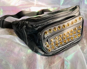 spiked fanny pack
