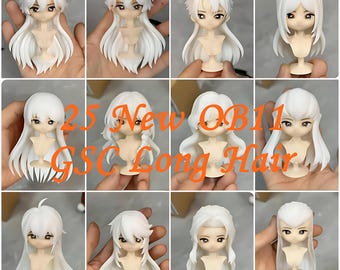Nendoroid Haar, anpassbare Nendoroid Puppenhaar, Ob11, 1/12 BJD, Nendoroid Anpassung, GSC Nendoroid Ob11, Haarfarbe kann geändert werden