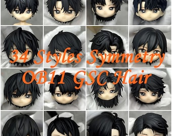 Aanpasbaar Nendoroid-poppenhaar, Ob11, 1/12 BJD, Nendoroid-aanpassing, Gsc Nendoroid Ob11, kort Nendoroid-haar, haarkleur kan worden gewijzigd