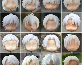 Haarkleur kan worden gewijzigd, aanpasbaar Nendoroid-poppenhaar, Ob11, 1/12 BJD, Nendoroid-aanpassing, Gsc Nendoroid Ob11, kort Nendoroid-haar