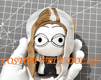 Custom 10,15,20 Cotton Doll Commission: elk personage in een Omodoki-pluche ter grootte van een handpalm! OC, anime, KPOP, game en meer! Geborduurd gezicht