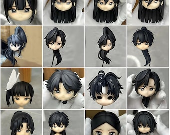 Haarkleur kan worden gewijzigd, aanpasbaar polymeerklei-poppenhaar voor Nendoroid, OB11, 1/12 BJD, Nendoroid-aanpassing, Gsc Nendoroid Ob11