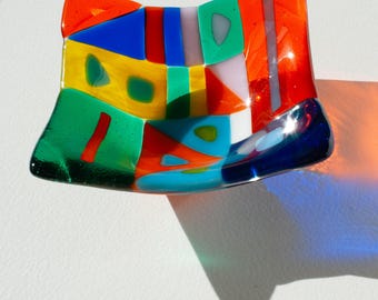 Bol en verre artistique