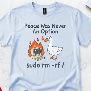 Linux Sysadmin Sudo Command Chaos Goose Graphic Tee