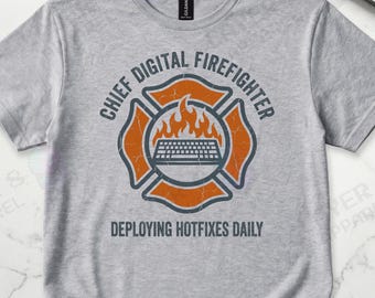 Sysadmin Digital Firefighter Graphic Tee