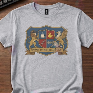 Full Stack Developer Heraldry Crest Graphic Tee