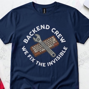 Backend Developer Crew Invisible Fix Graphic Tee