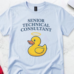Senior Developer Rubber Duck Debugging Graphic Tee