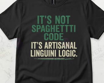 Spaghetti Code Programmer Joke Graphic Tee