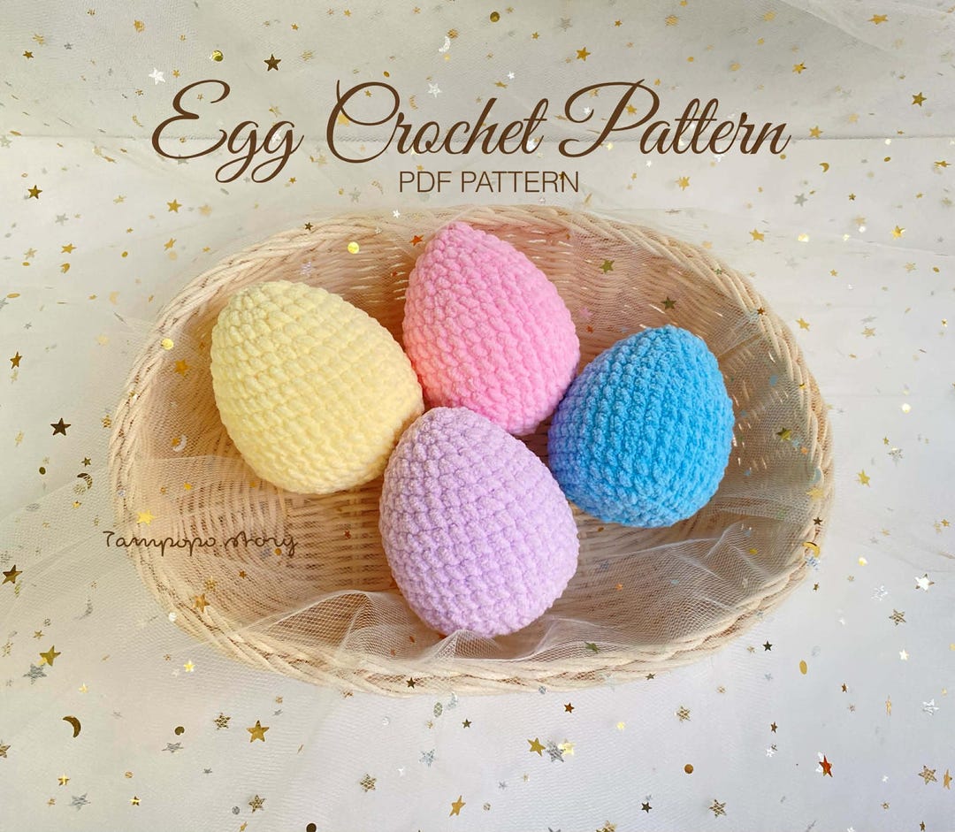 Crochet Easter Egg Pattern PDF – Easy Amigurumi Eggs for Beginner, DIY ...
