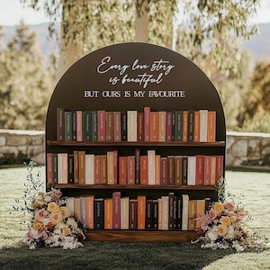 Wedding Seating Chart Sign, 3D Lettering, Book Theme Party Decoration image 2