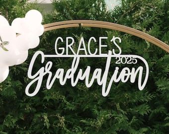 Personalized Graduation Backdrop & Yard Sign - Party Decorations, Custom Outdoor Graduation Banner, Photo Booth Prop Sign