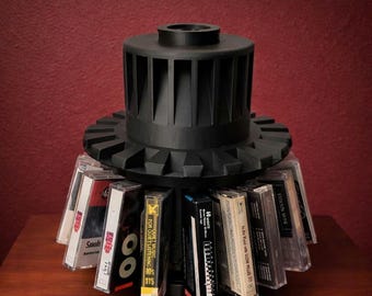 Cassette Tape Carousel, Casette Tape Holder, Casette Tape Display - Retro Media Organizer