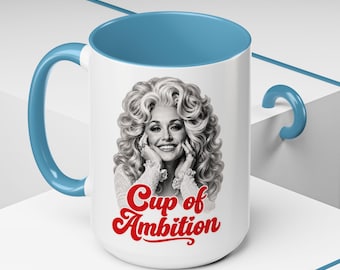 Caneca de café Dolly Parton Cup of Ambition - 325 ml 445 ml