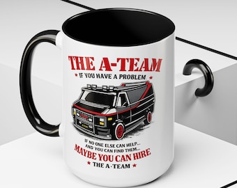 Koffiemok met de A-Team-bus | Retro tv-serie citaatmok