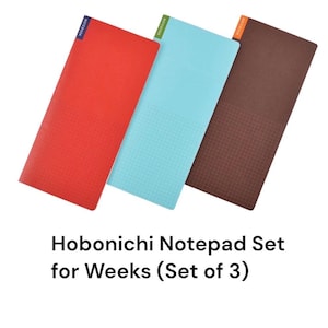 Hobonichi Notepad Set for Weeks (Set of 3)