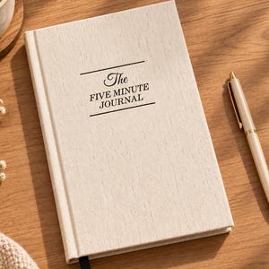 Gratitude Journal, Five Minute Daily Reflection, Guided Affirmation Planner, Mindfulness Notebook, Self Care Gift for Her