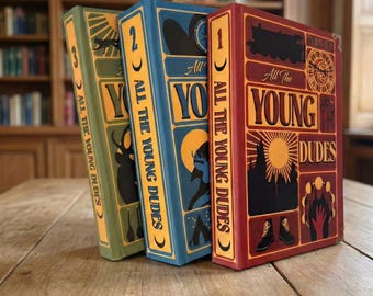 All The Young Dudes Book Volumes 1-3 Set, Hardcover Marauders Fanfiction, Wolfstar Remus Lupin Custom Books, Vintage Aesthetic Gift for Fans