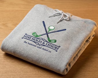 Golf Crest Hoodie | Crossed Clubs Golf Ball Logo