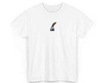 Quill Pen Inkwell Tee | Vintage Writing Illustration