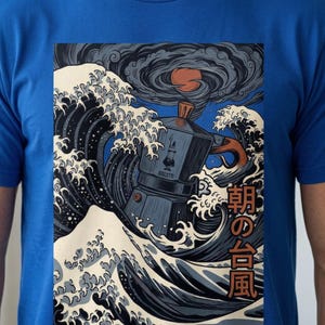 Storm in a Pot tee | Japanese wave ramen art, stormy ramen bowl design