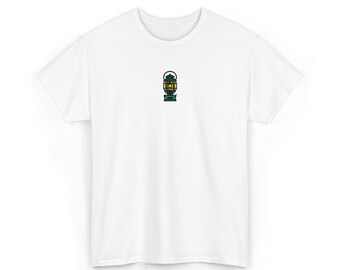 Pixel Leprechaun in Snow Globe T-Shirt | St. Patrick's Day Shamrock