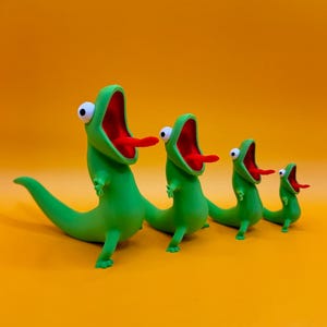 Set de figuras de Tom Lizard (meme) - Decoración de escritorio con el personaje de dibujos animados Hoppers - Fan art - Printoland3D