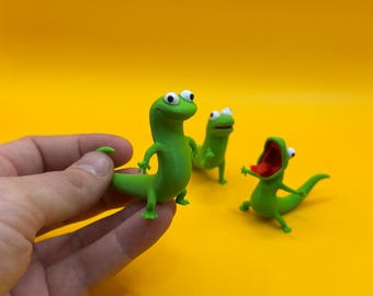 Tom Lizard Meme Figurines Set - Hoppers Cartoon Character Desk Decor - Fan art