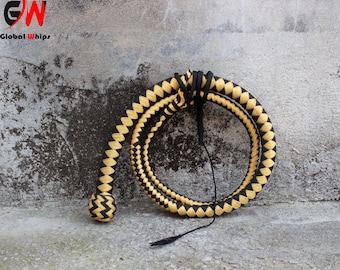 Látigo de serpiente de nailon hecho a mano – Látigo de paracord, látigo flexible para chasquear, entrenamiento y rendimiento