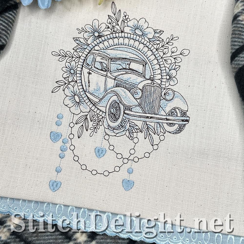 Timeless Vintage Car Machine Embroidery | Classic Automobile | Beginner ...