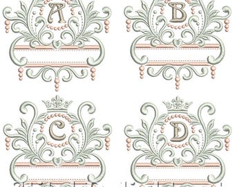 SDS1193 Elegancka czcionka Royal Font – w zestawie obręcz 4x4 i 5x7