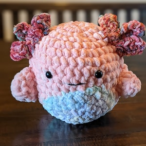 Squishmallow Inspired Rainbow Axolotl