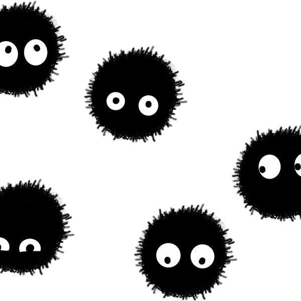 Soot Sprite Inspired Multiple Decal