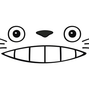 Smiling bunny forest spirit Inspired Face Decal