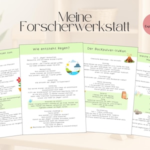 Elementary School Research Booklet | 10 Exciting Experiments | Science Education Grades 1-4 | Experiment Booklet as PDF
