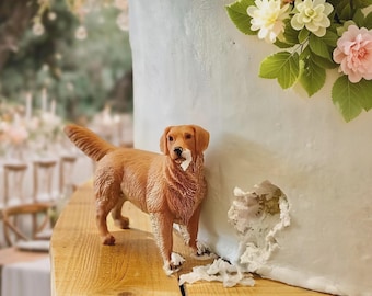 Anpassad tårtdekoration för hund, presenter till husdjursjubileum, personliga kattbröllopsfigurer