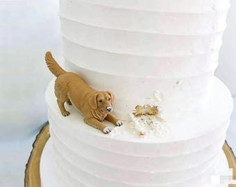 Custom Dog Wedding Cake Topper, wedding day pet accessories, cute custom cat figure decor